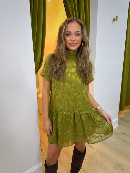 Charmed in Chartreuse Dress
