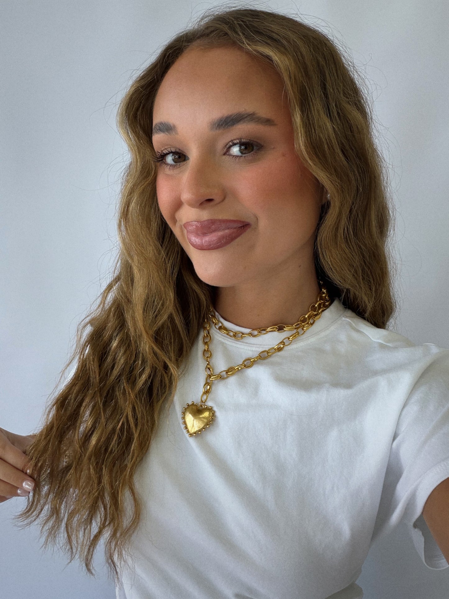 Touchdown Heart Wrap Necklace