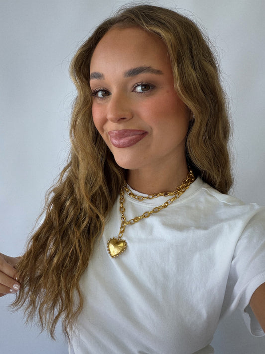 Touchdown Heart Wrap Necklace