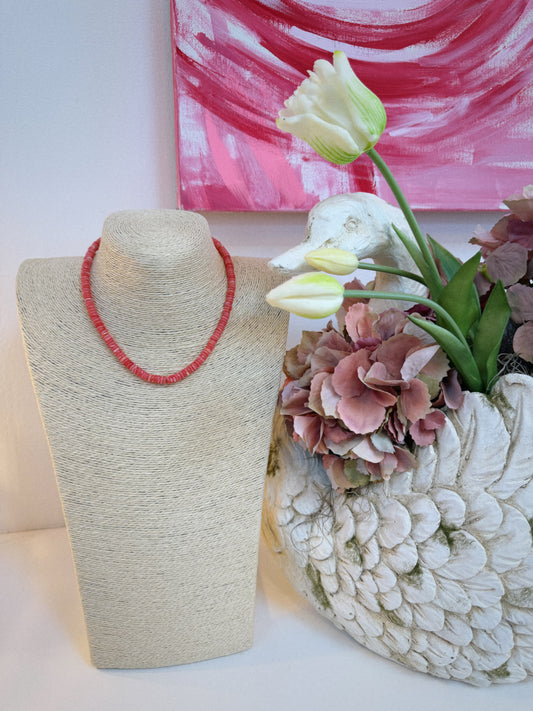 Beaded Bliss Necklace - Pink