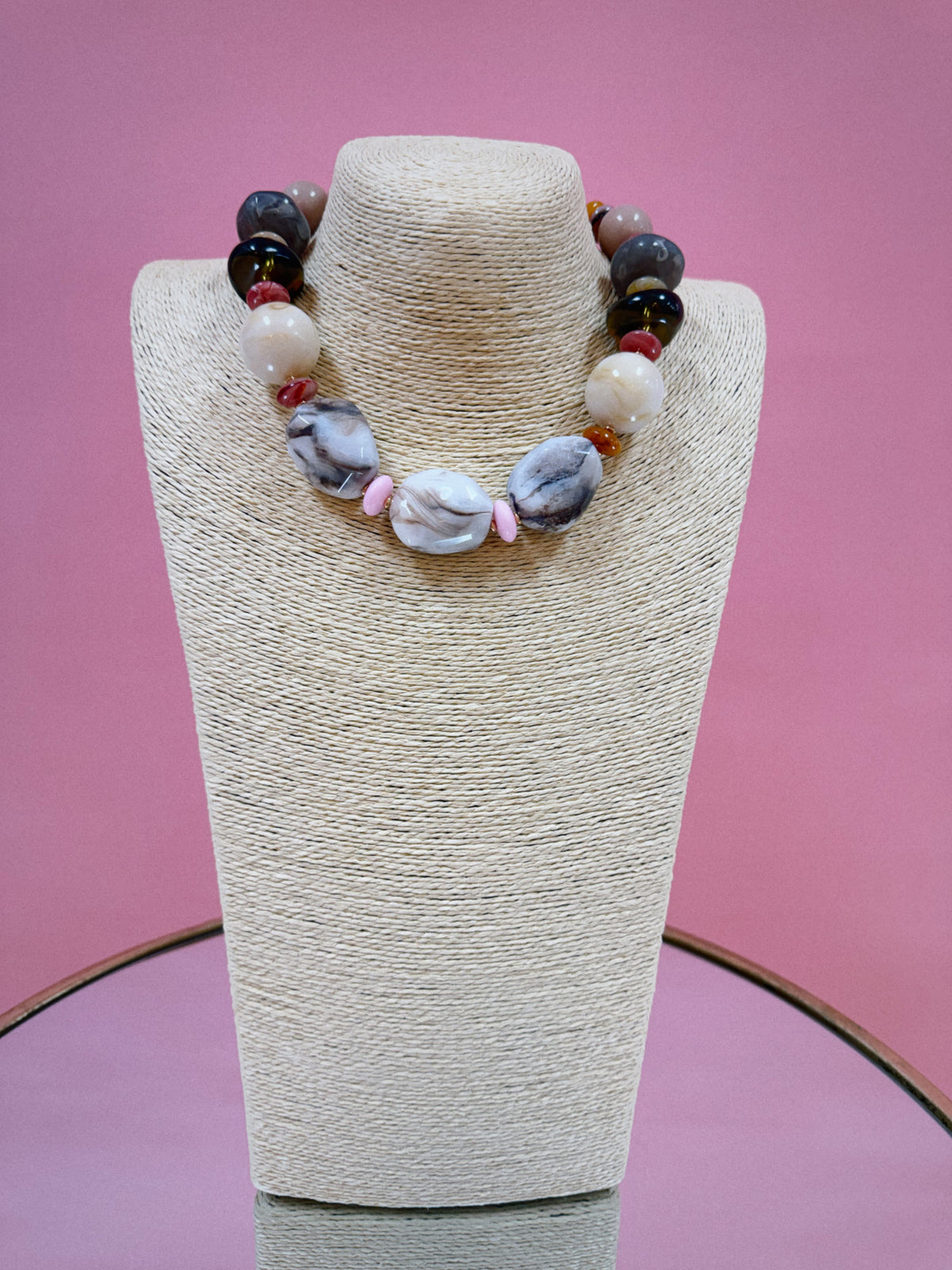 Eclectic Edit Necklace - Brown