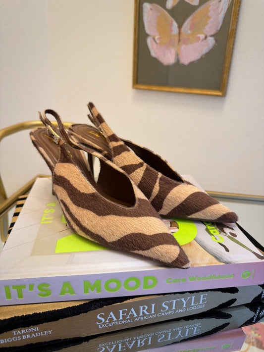 Stefania Pointed Toe Slingback Pumps