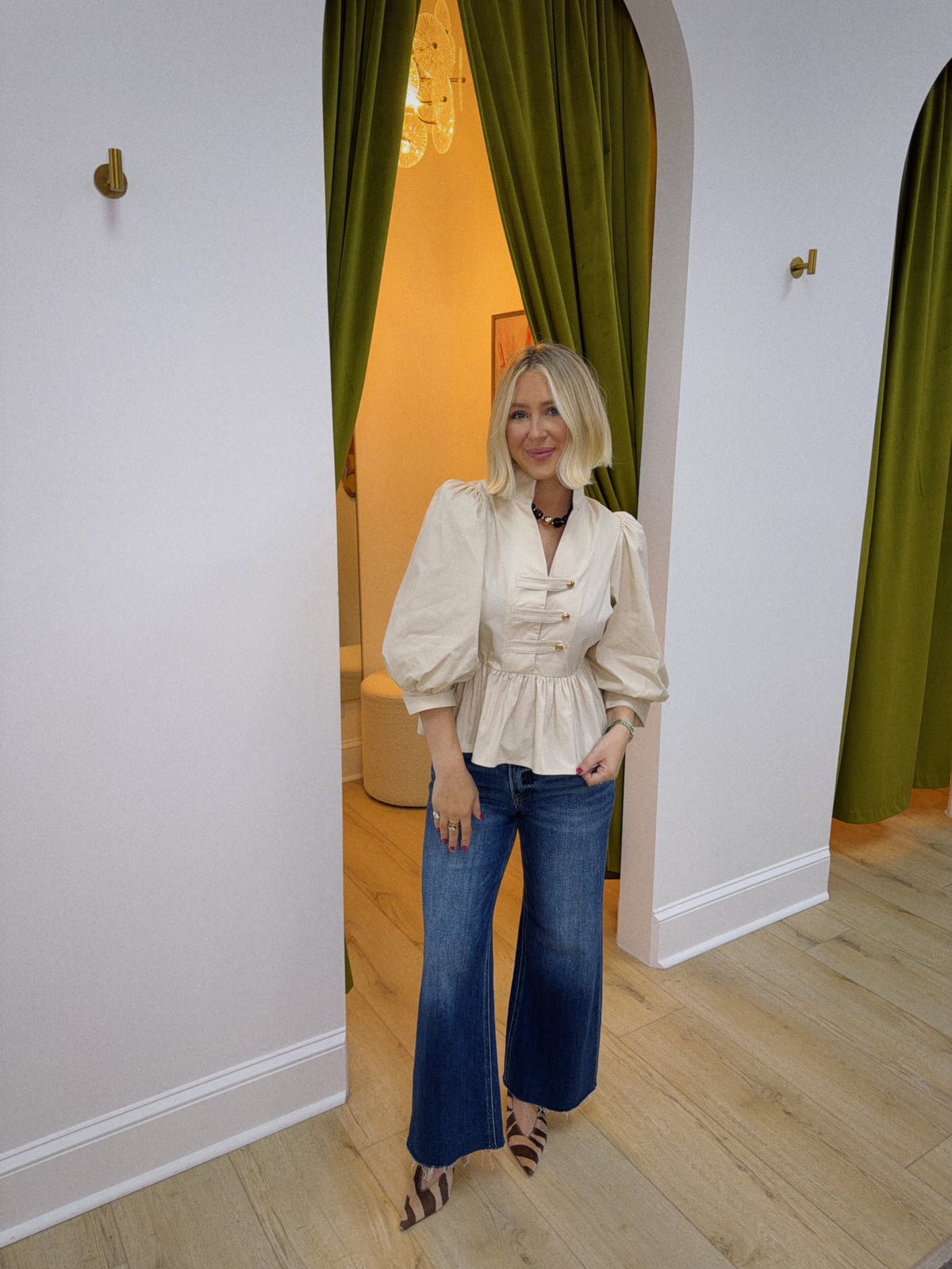 The Colette Top - Cream
