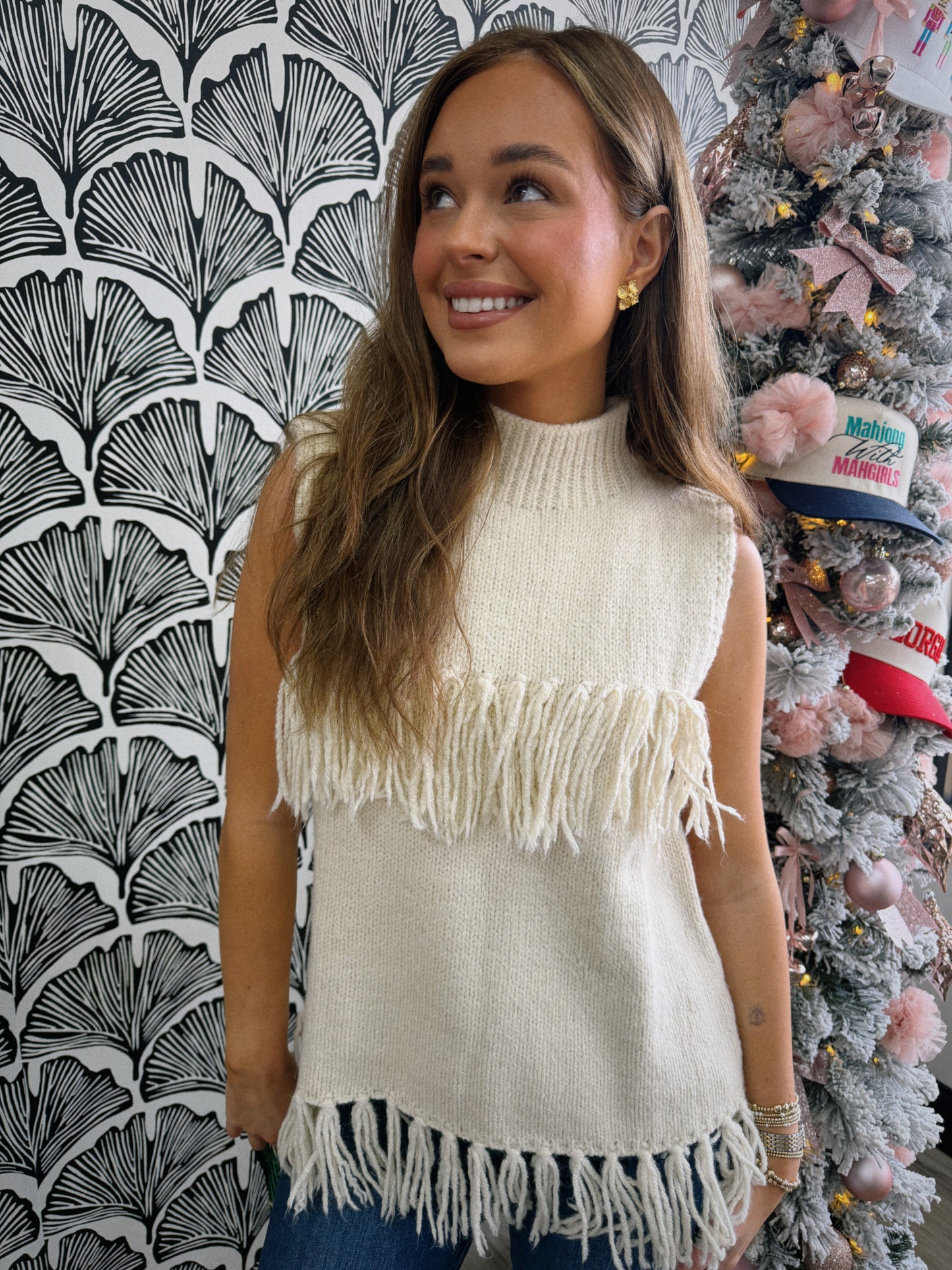 Fringe Right Sweater