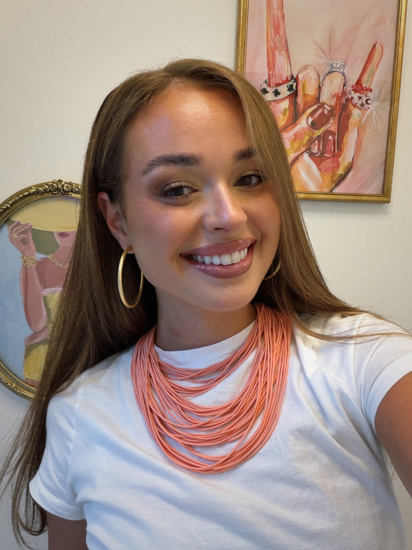 Cord Necklace - Pink
