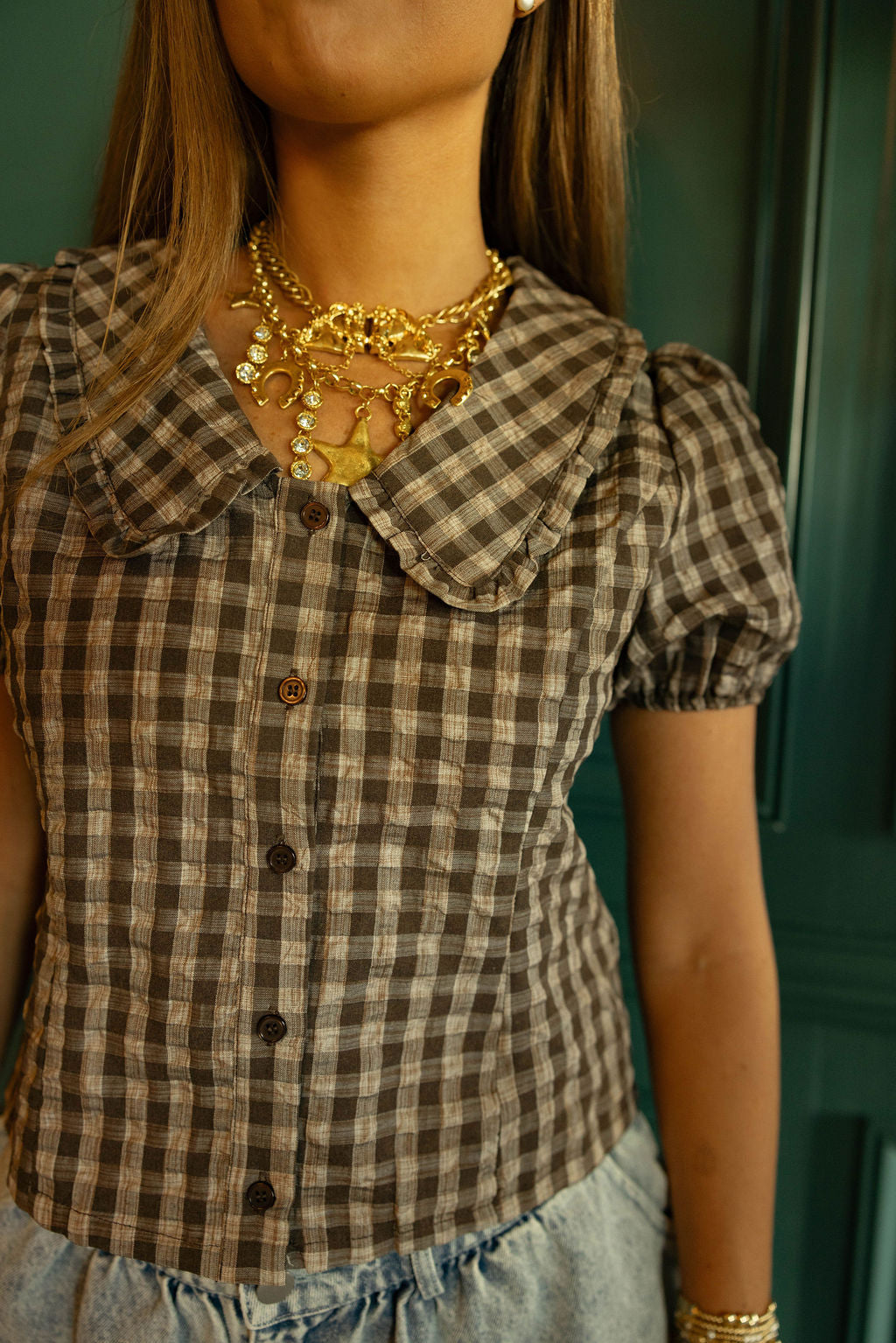 Pick Me Up Plaid Top
