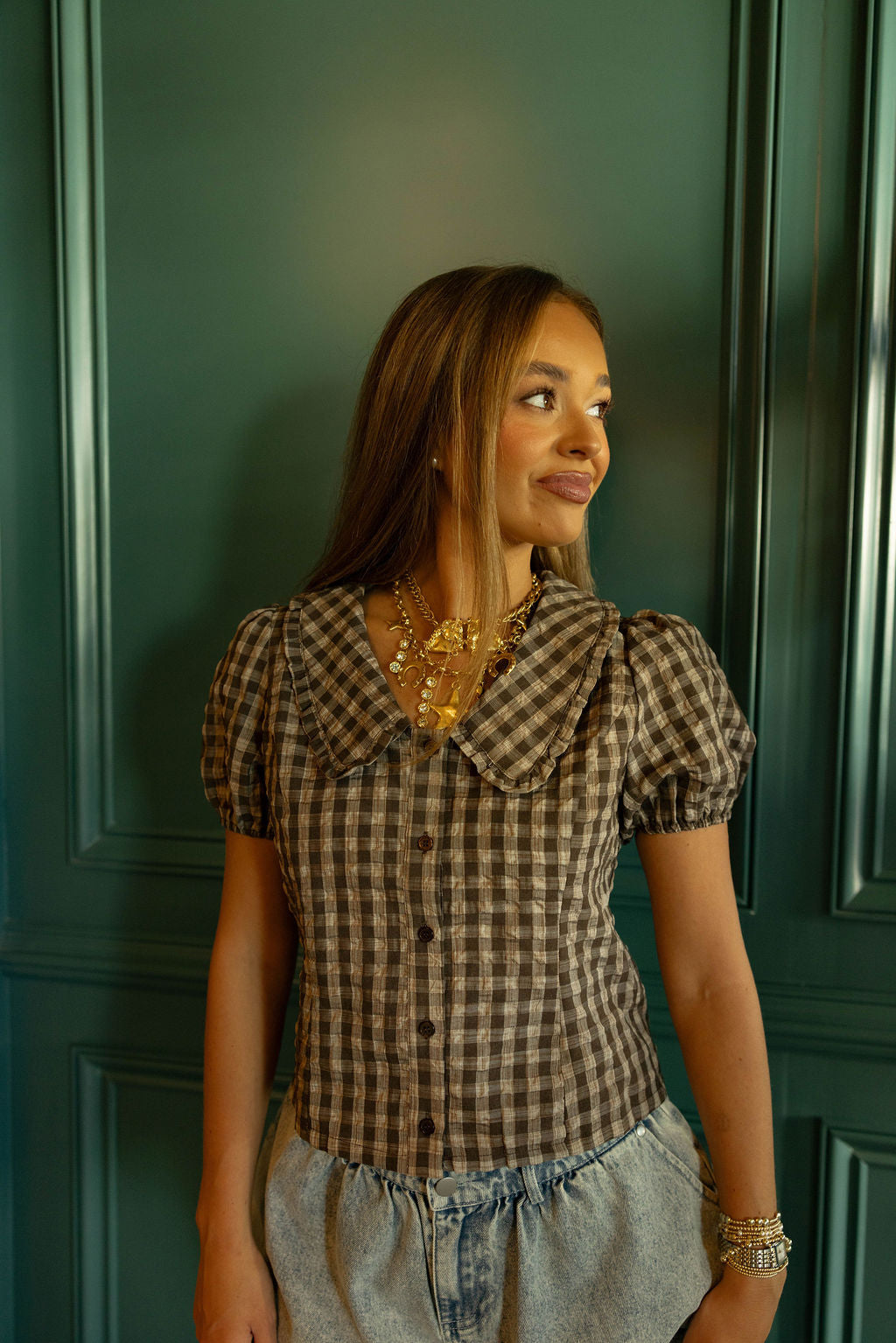 Pick Me Up Plaid Top