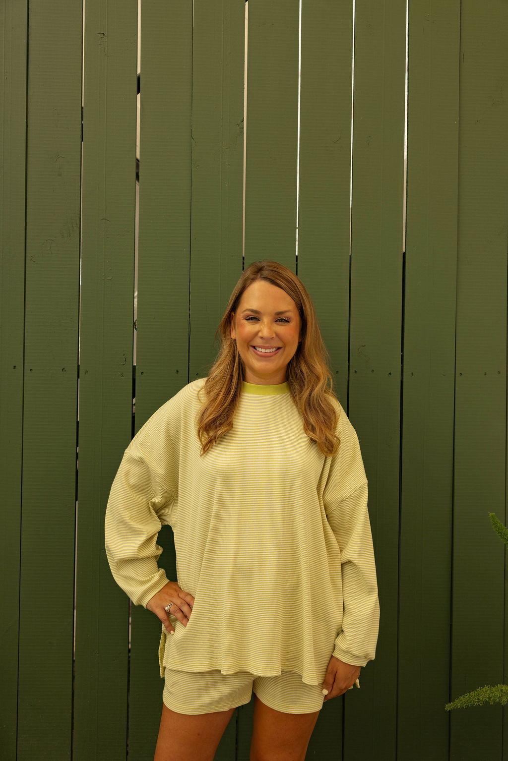 Main Street Top - Moss Green