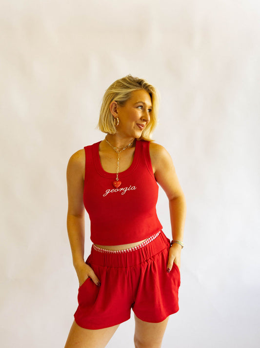 Georgia Embroidery Tank
