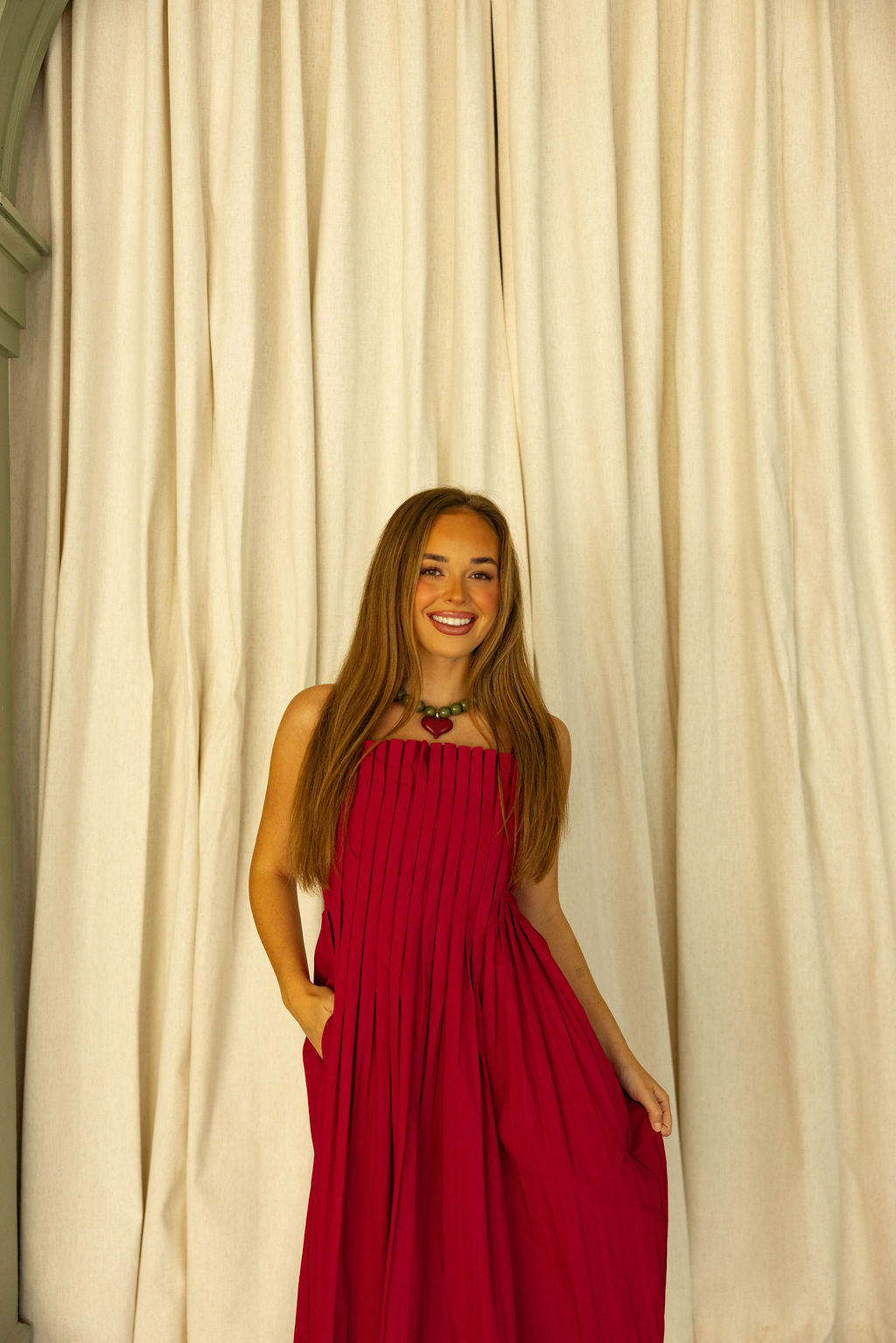 The Sweetheart Pleated Maxi