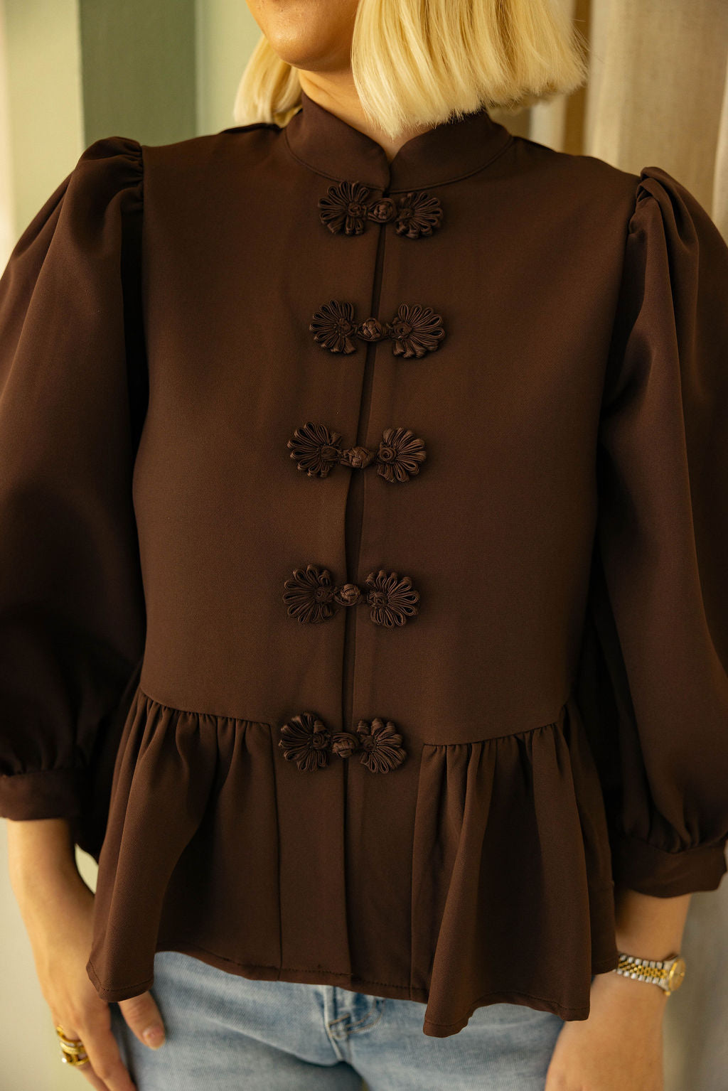 The Southern Charm Top - Brown