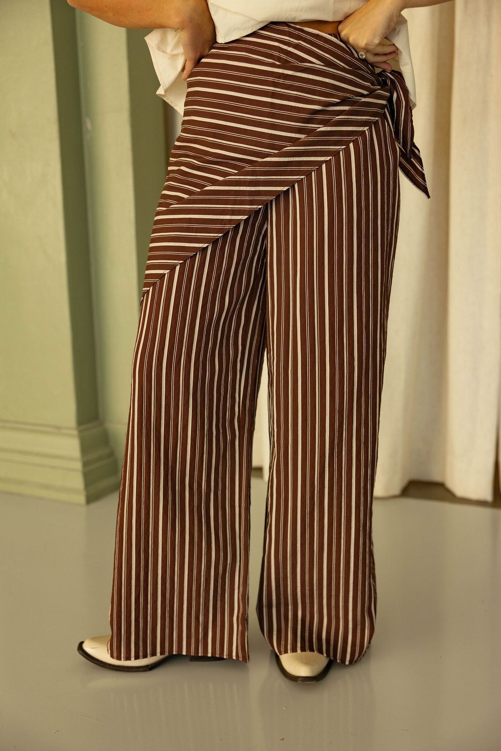 The Stripe Scarf Pants