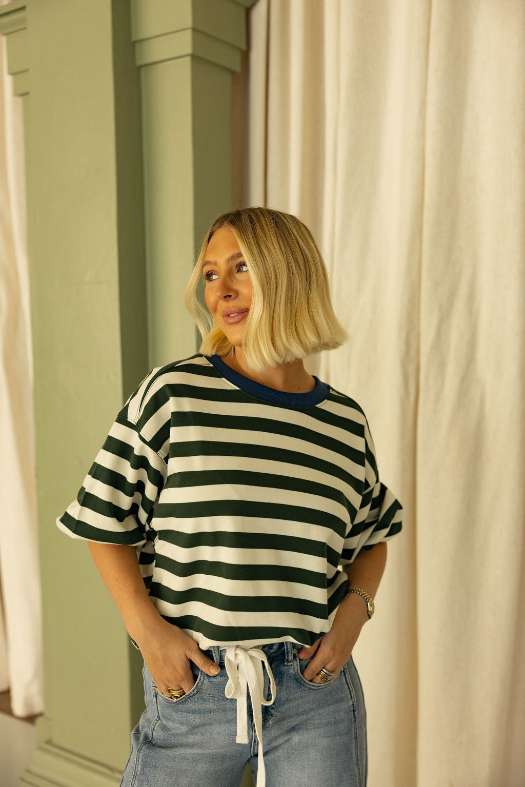 Layer Me Up Stripe - Olive