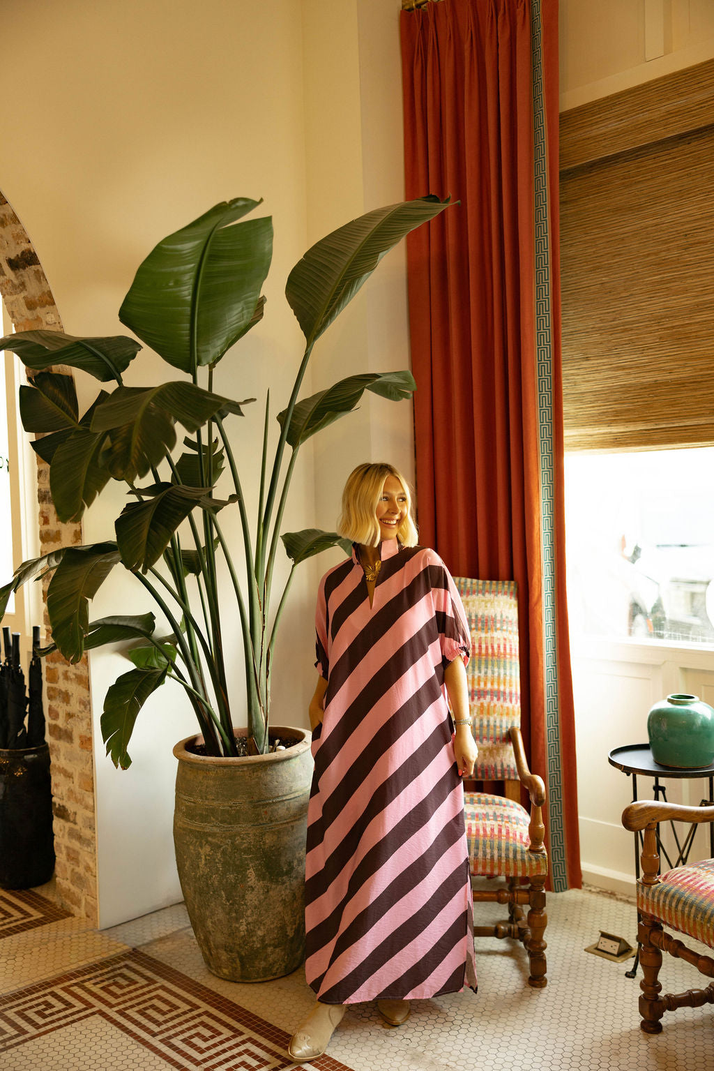 The First Class Maxi - Pink/Brown