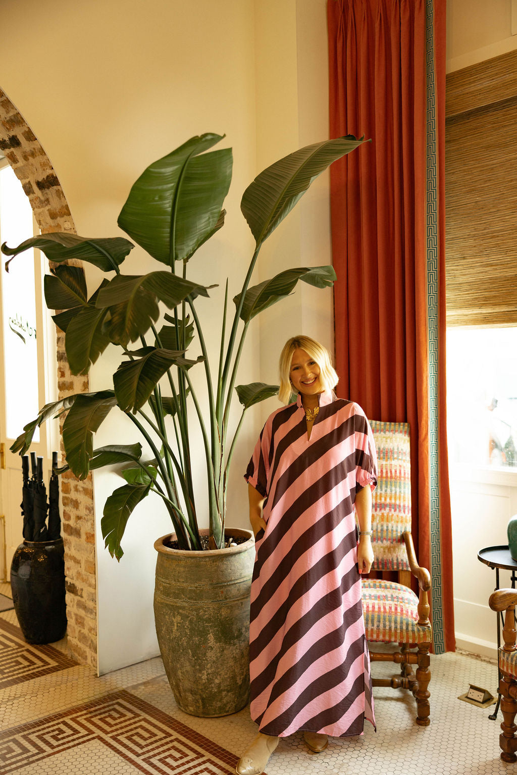 The First Class Maxi - Pink/Brown