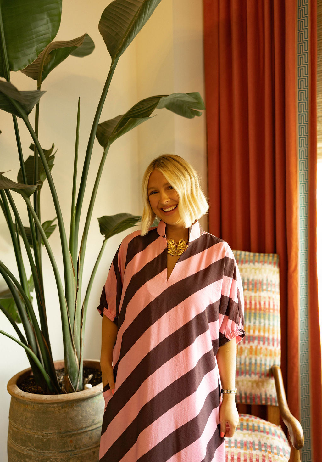 The First Class Maxi - Pink/Brown