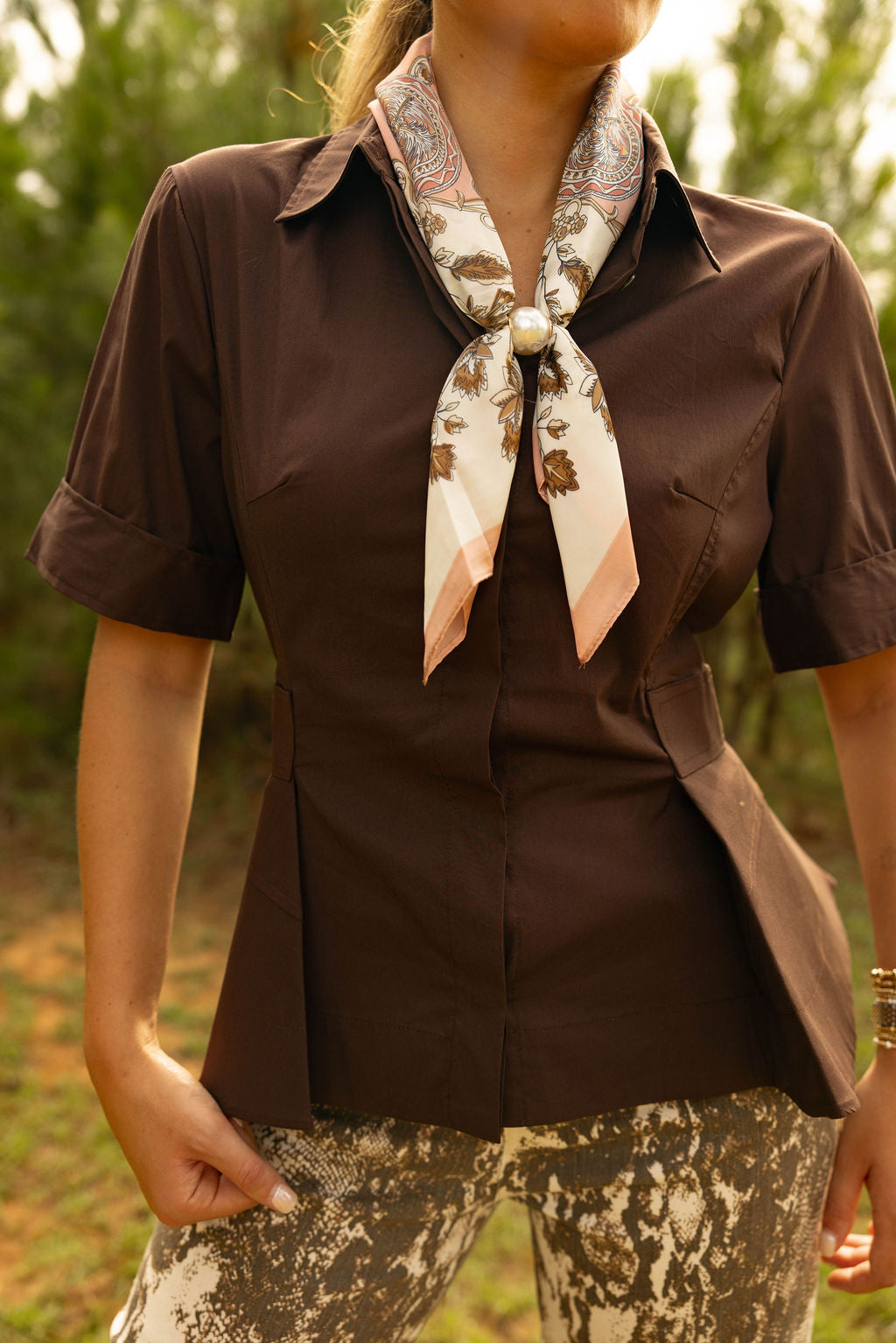 Manhattan Mood Top - Brown
