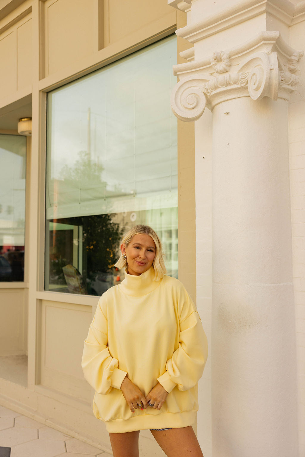 The Buttercream Mock Neck