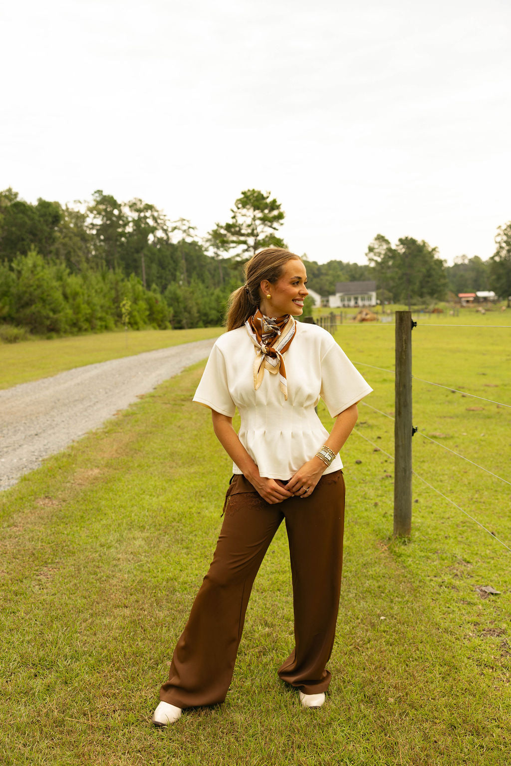 The Avery Top - Cream