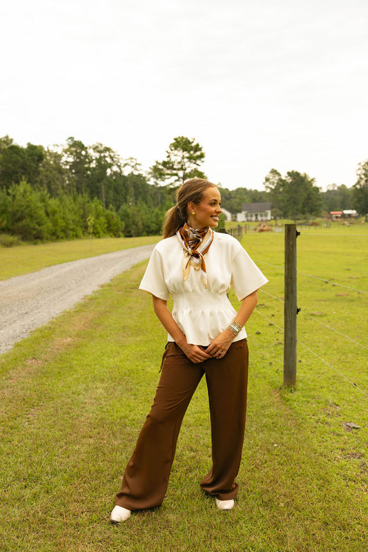 The Avery Top - Cream