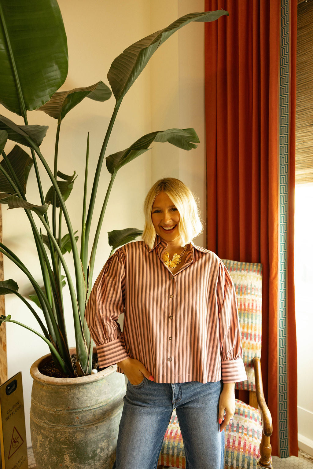 The Charleston Stripe Blouse