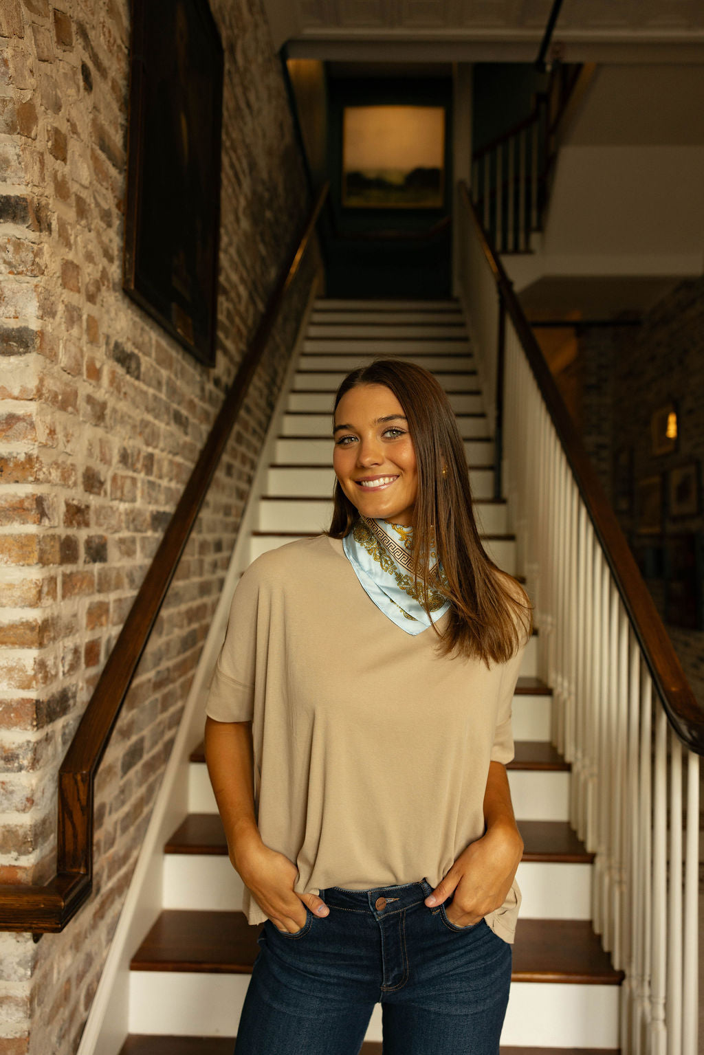 The Harper Tee - Taupe