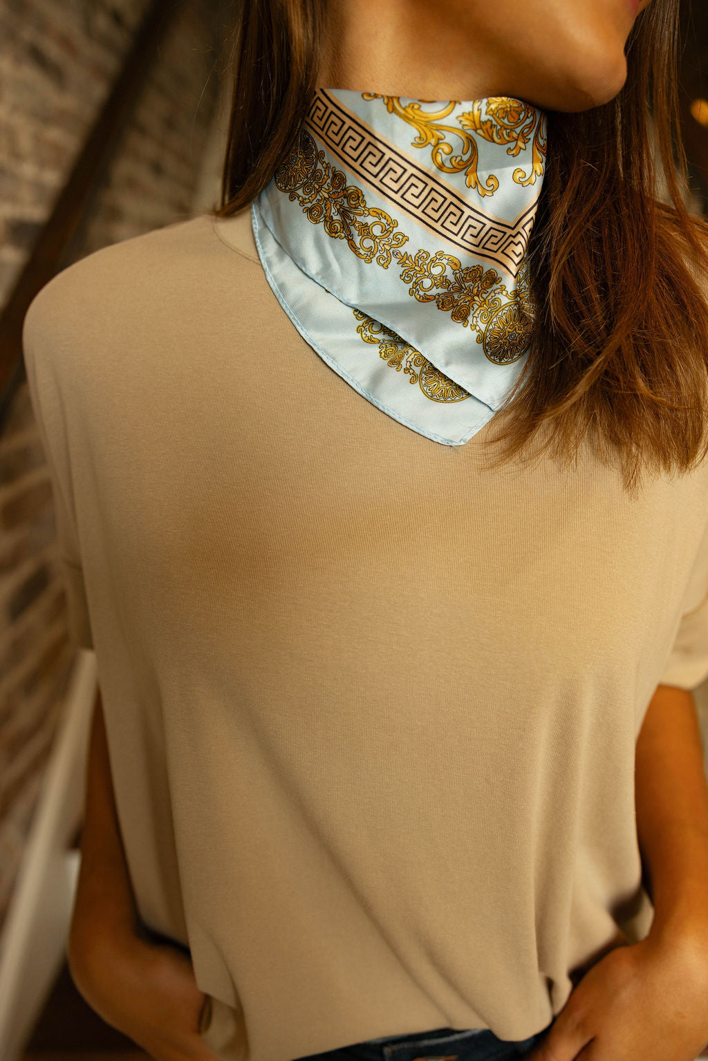 The Harper Tee - Taupe