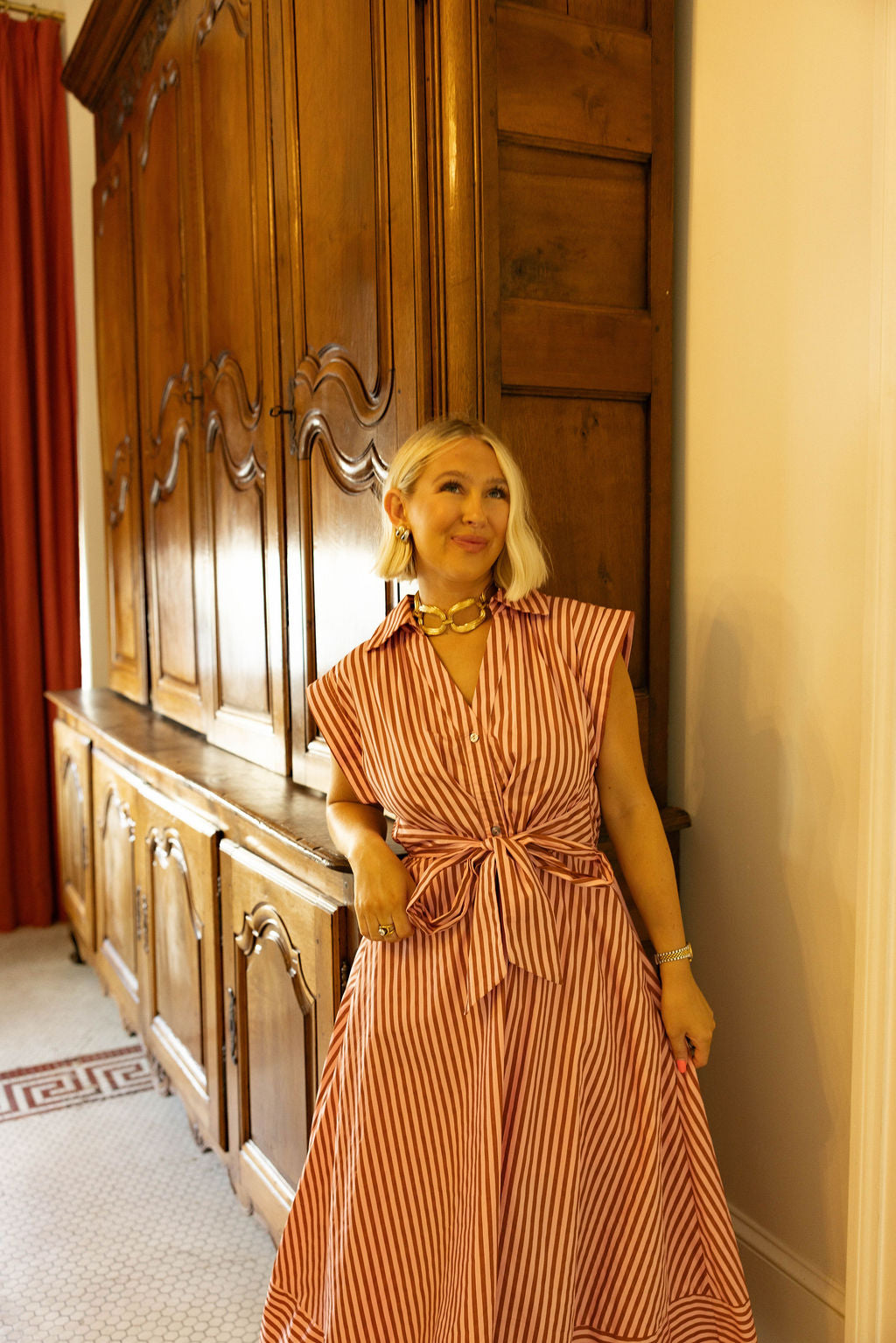 The Carmella Stripe Maxi Dress