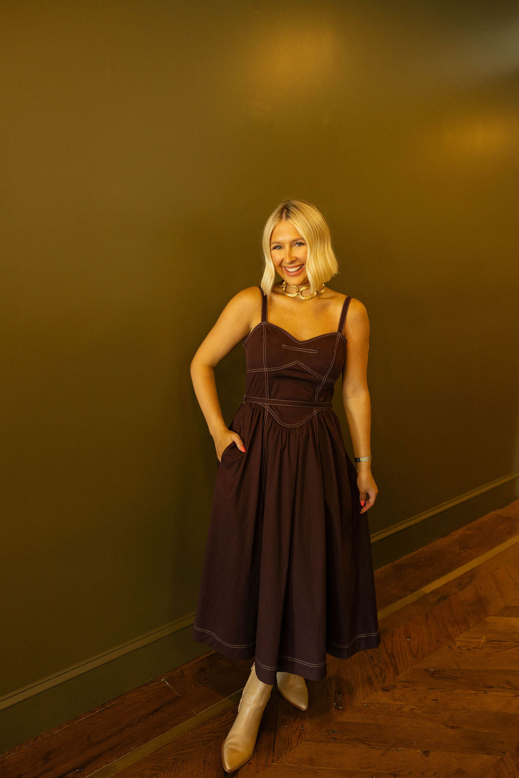 The Western Romance Midi Dress