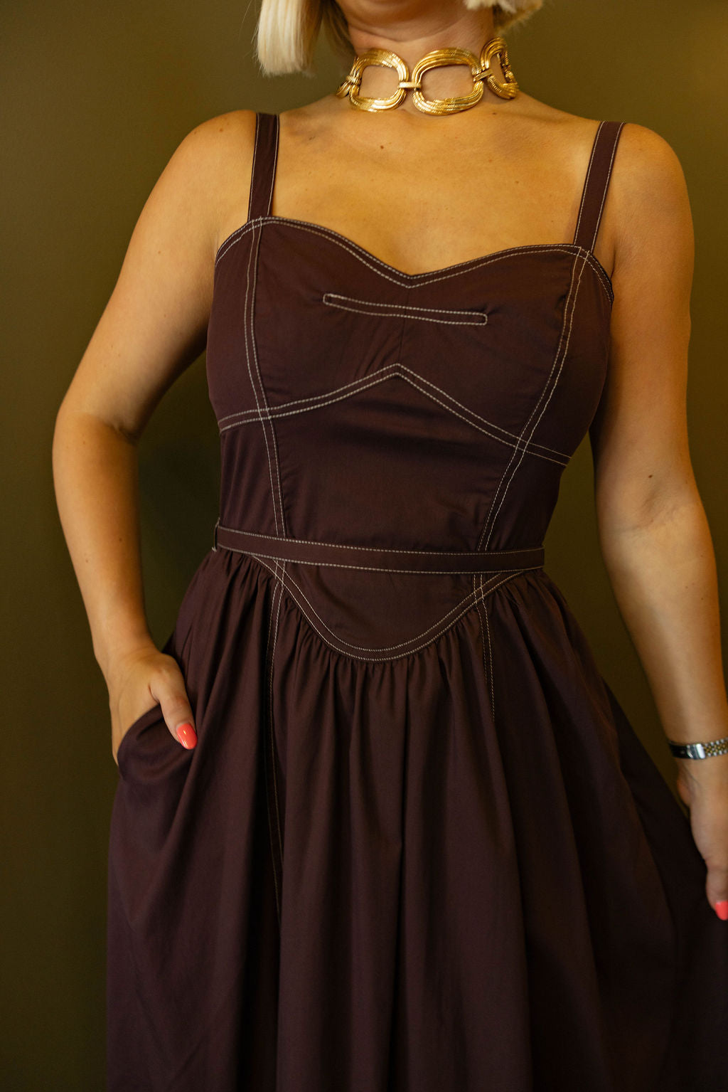 The Western Romance Midi Dress