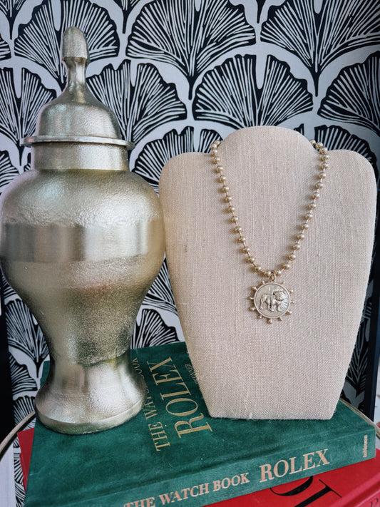 Standing Bulldog Necklace