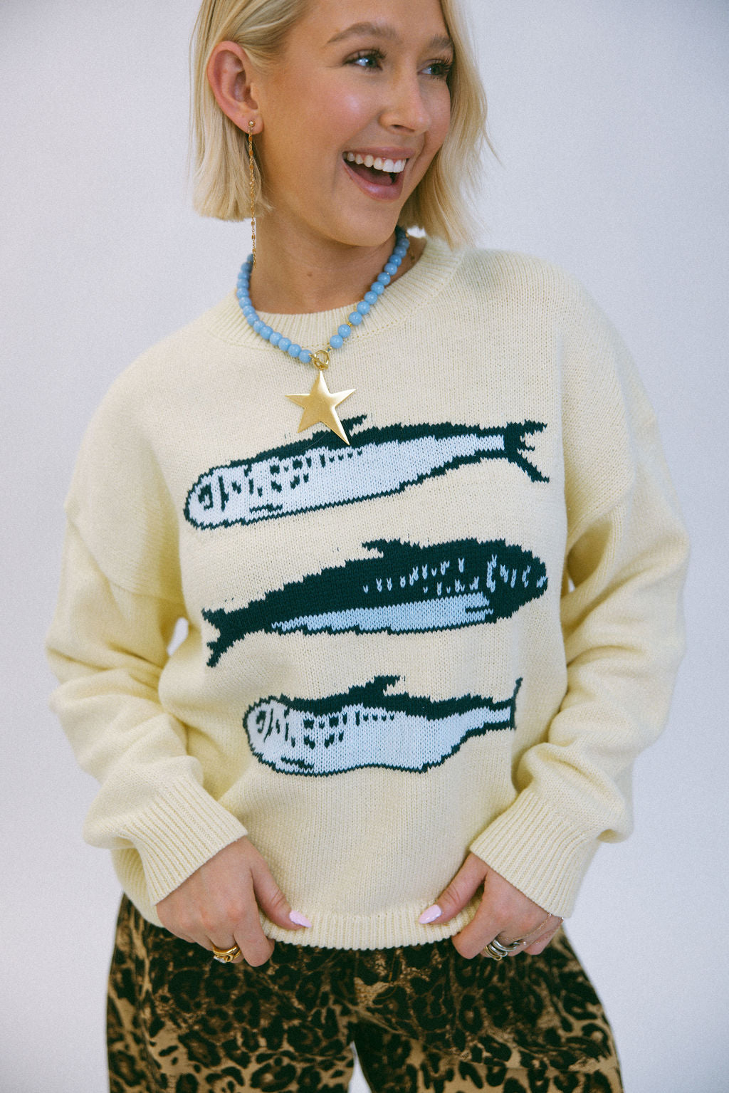 The Catch of the Day Sweater - Yellow