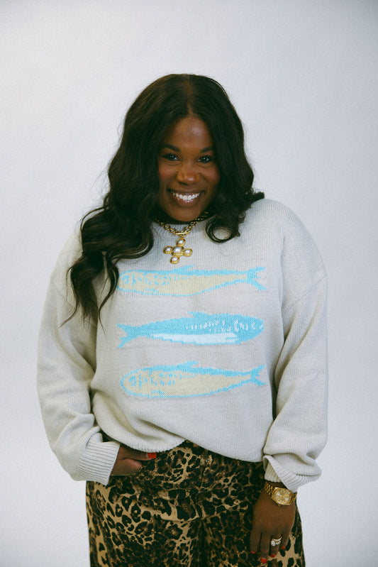 The Catch of the Day Sweater - Gray
