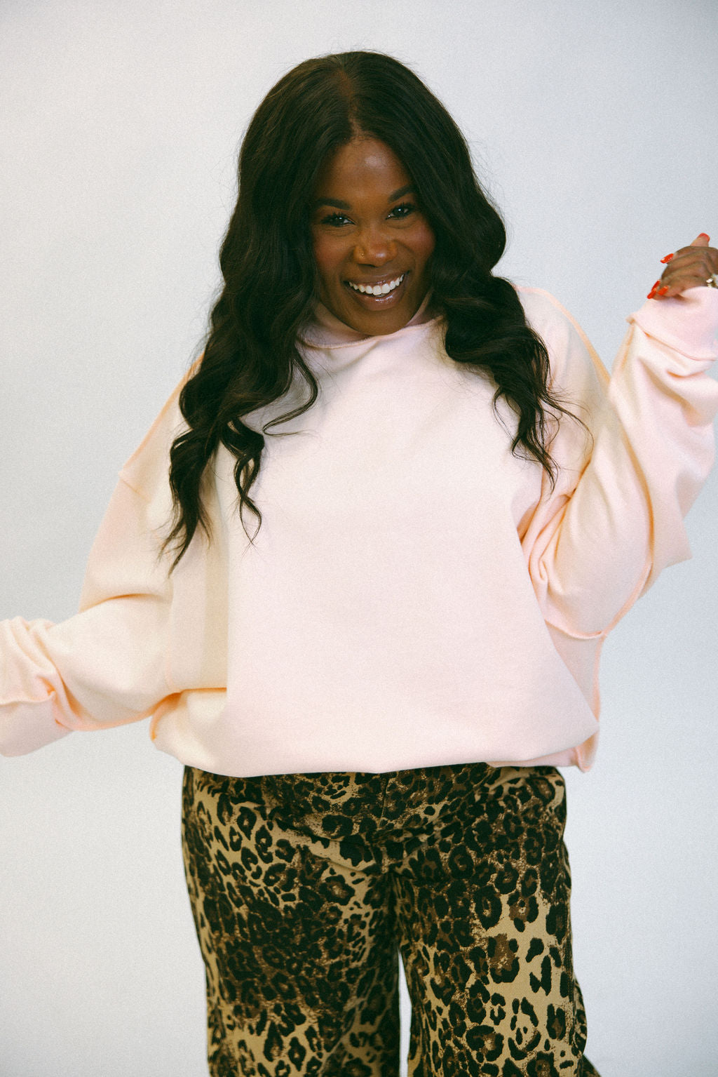 The Classic Mock Neck - Baby Pink