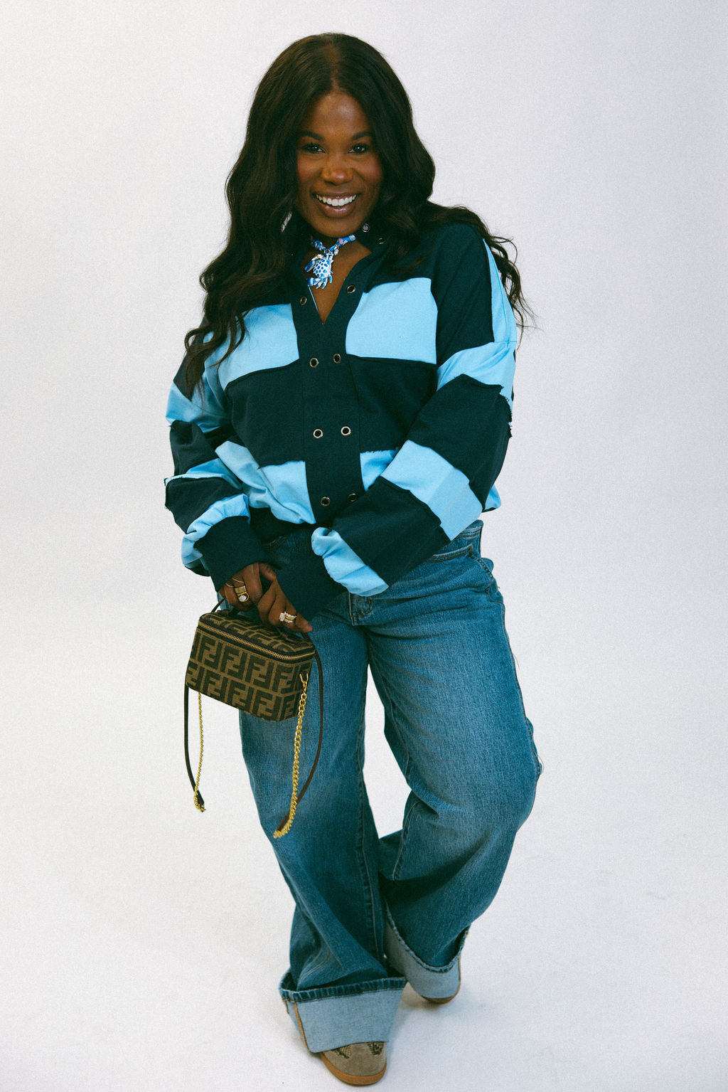 The Sporty Chic Top - Blue