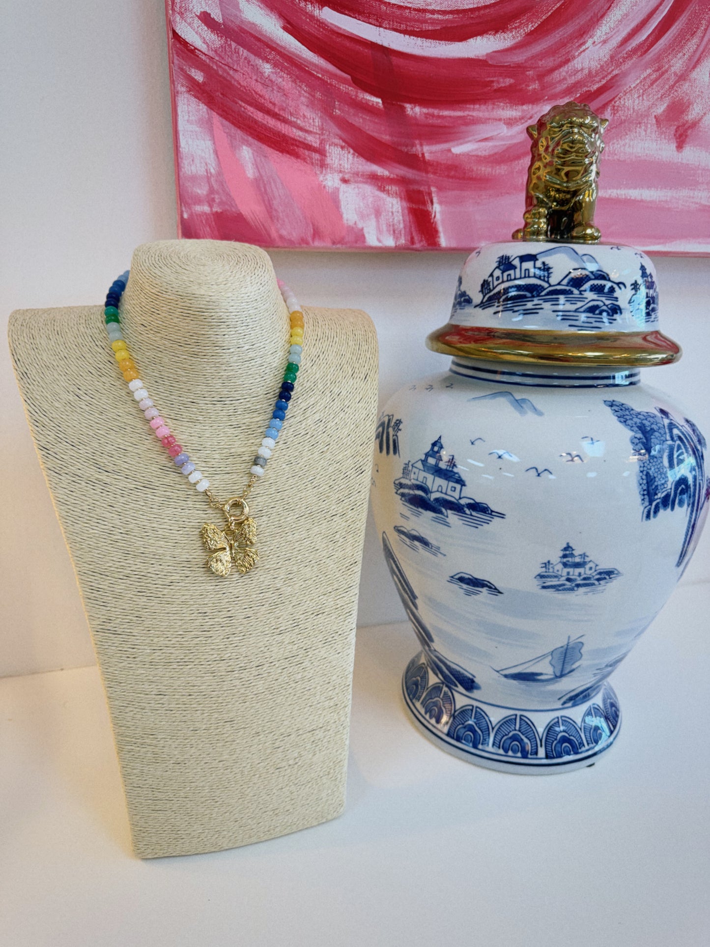 Colorful Butterfly Necklace