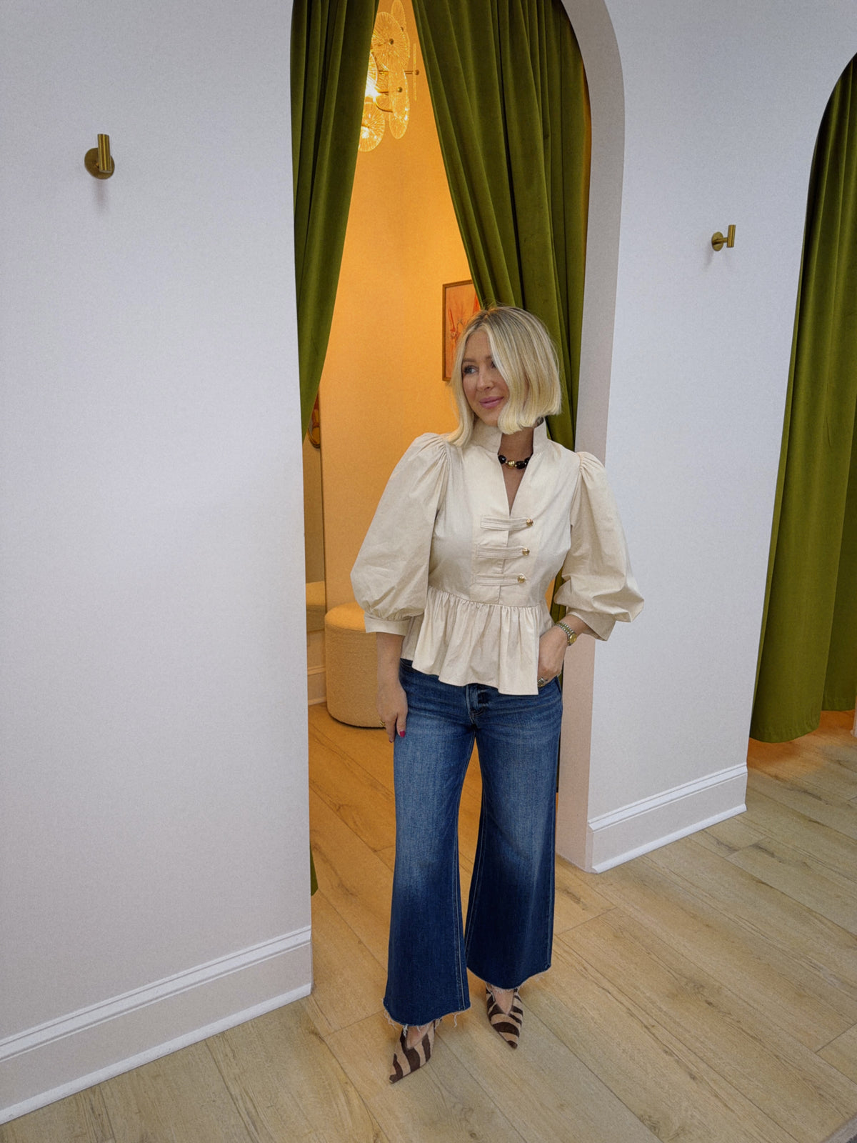 The Colette Top - Cream