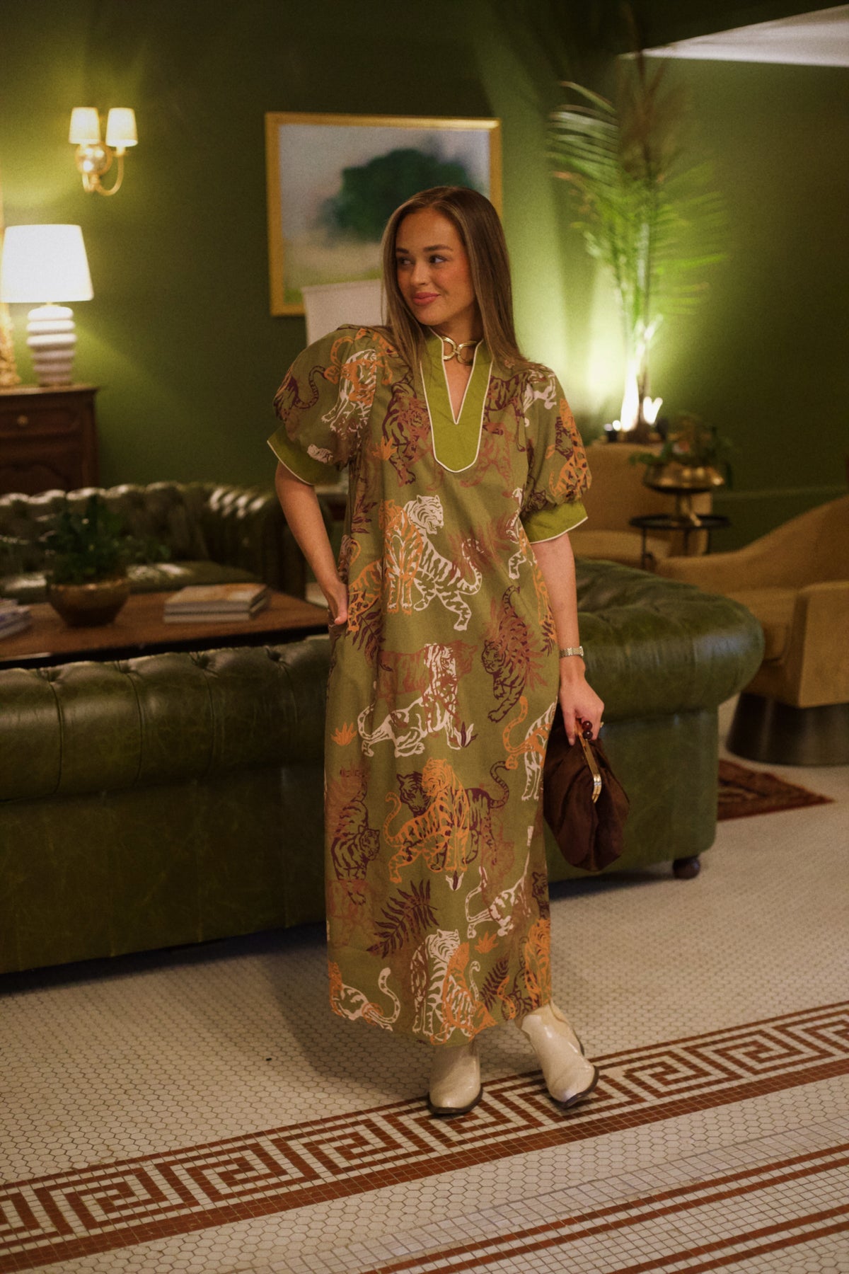The Tiger Maxi - Olive