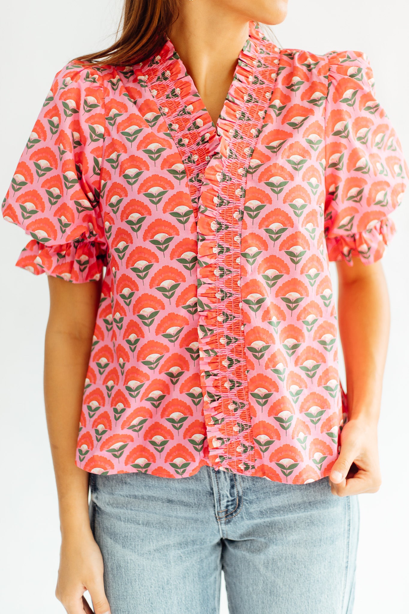Flower Market Blouse - Pink