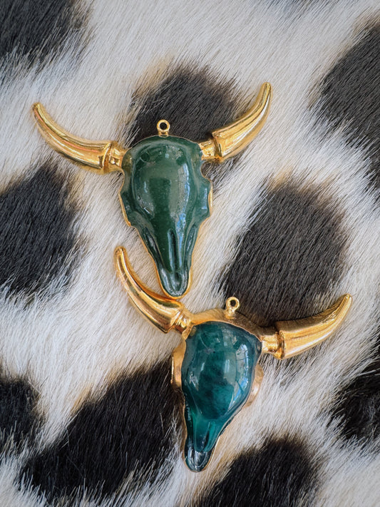 The Skull Charm - Green