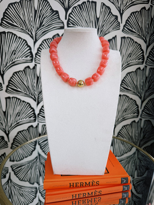 The Gloss Pop Necklace - Pink