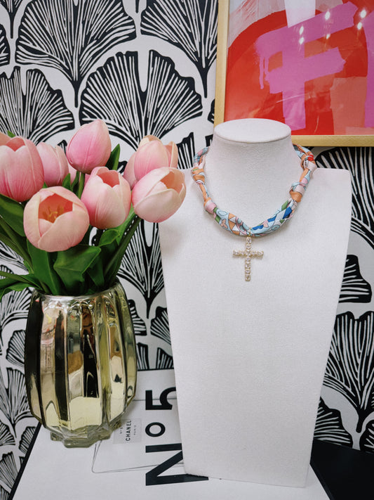 Sleek Statement Scarf Necklace