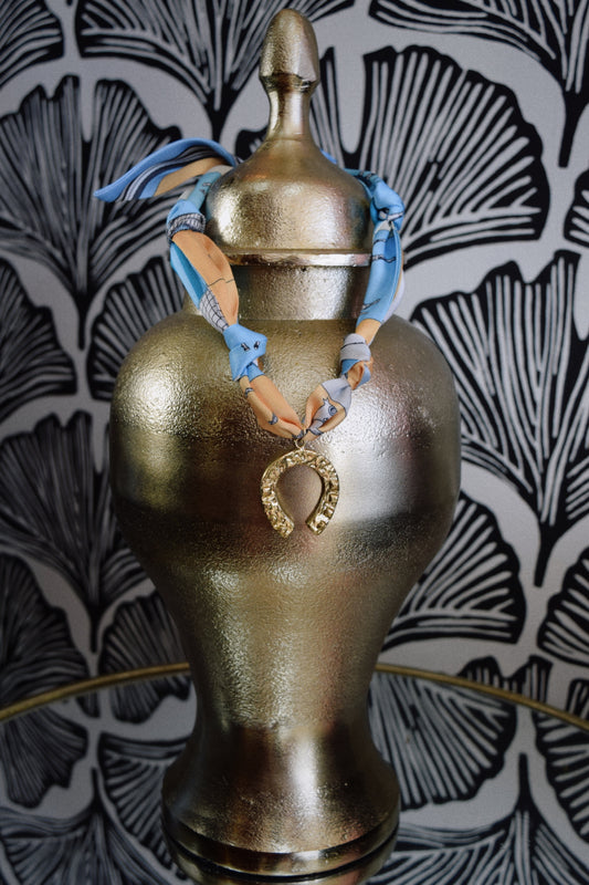 Horse Made Scarf Necklace