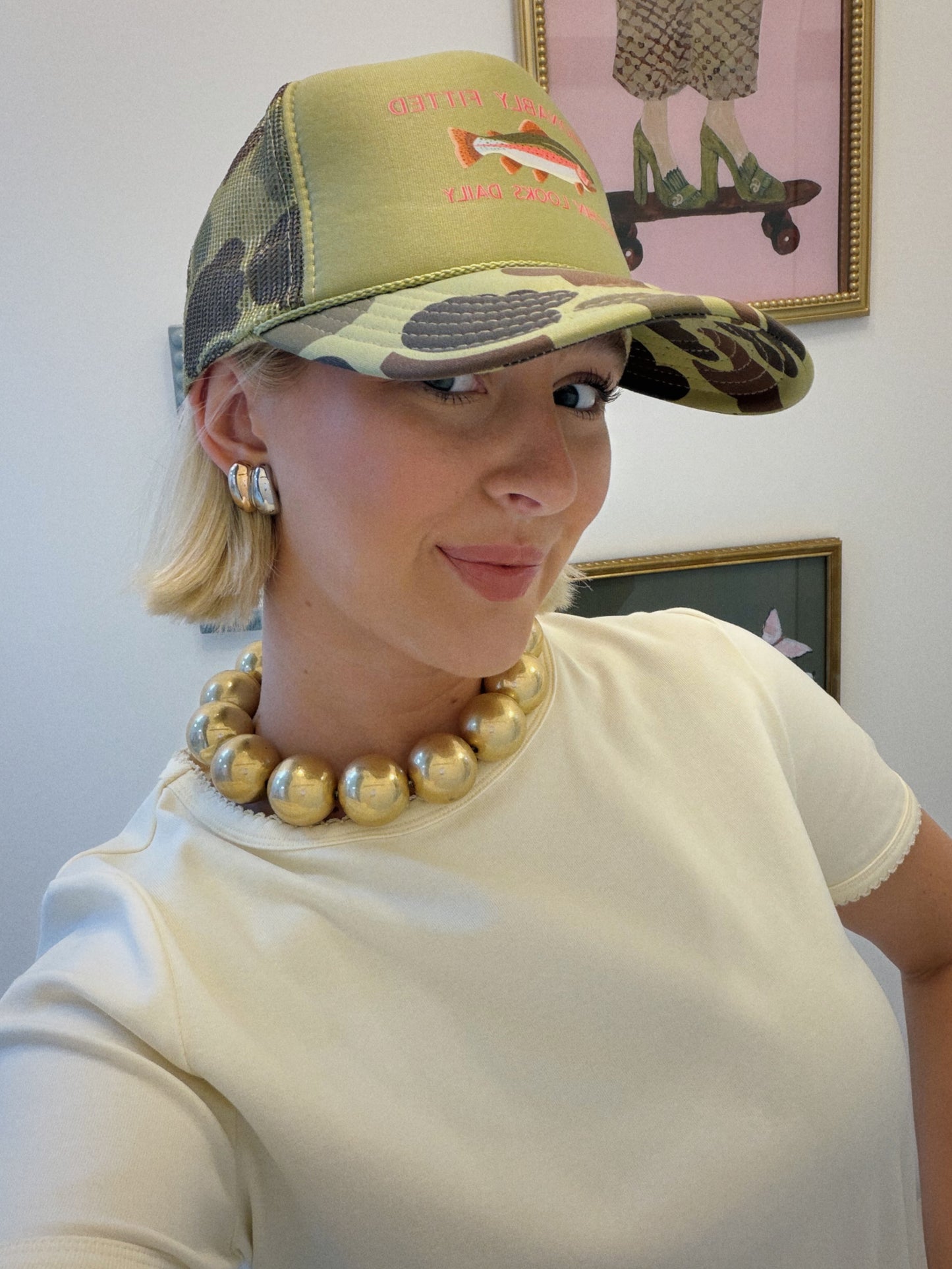 Big Ball Gold Necklace