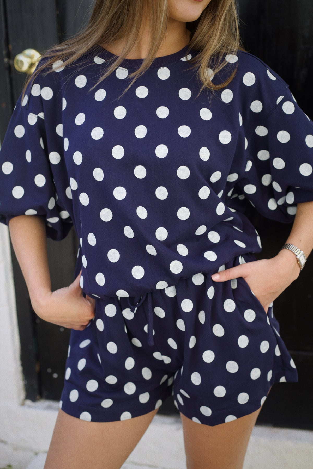 The Epic Polka Dot Set - Navy