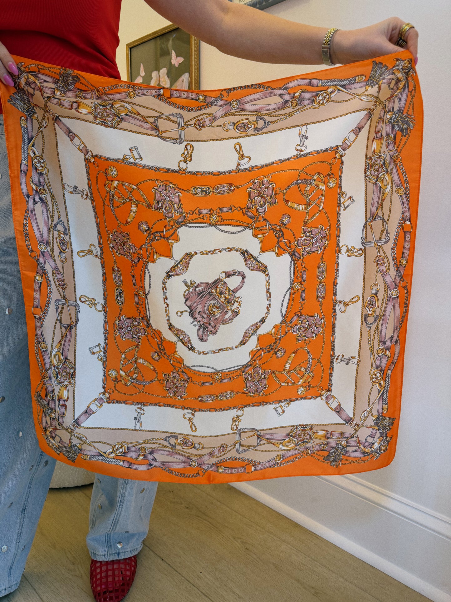 Saddle Scarf - Orange