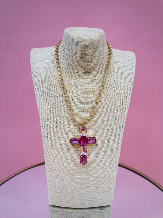 Colorful Cross Necklace