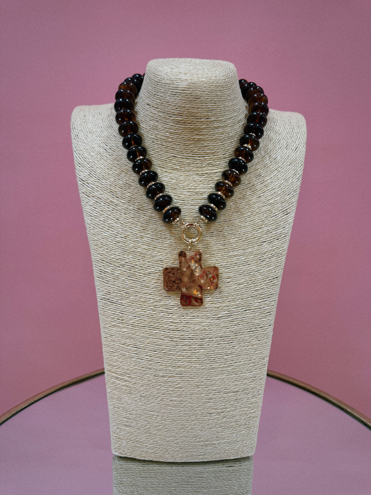 Forever Faithful Necklace - Brown