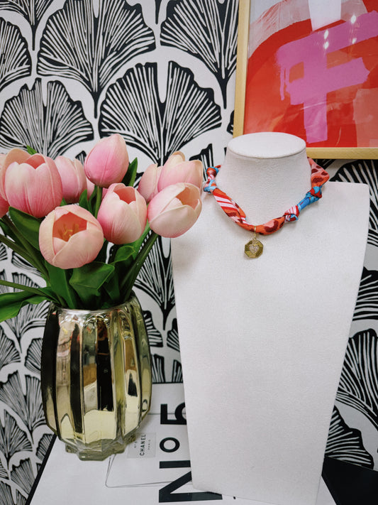 Double Take Scarf Necklace