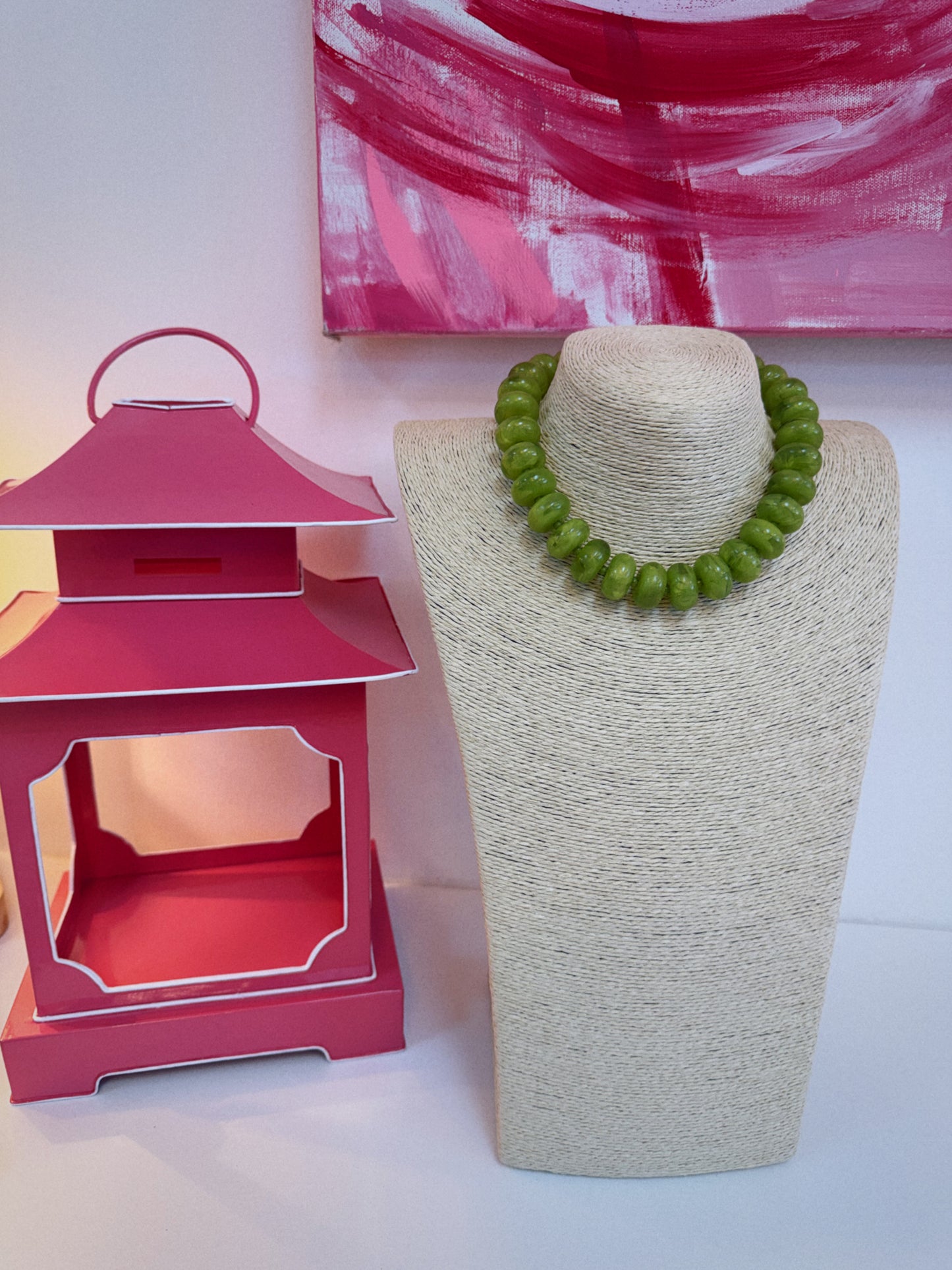 The Playful Pop Necklace - Green